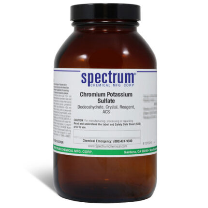 Chromium Potassium Sulfate, Dodecahydrate, Crystal, Reagent, ACS Grade, 500g