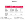 Acetone, BioRenewable, 99.5%+ Purity, ACS Grade, Reagent, 18 Liter
