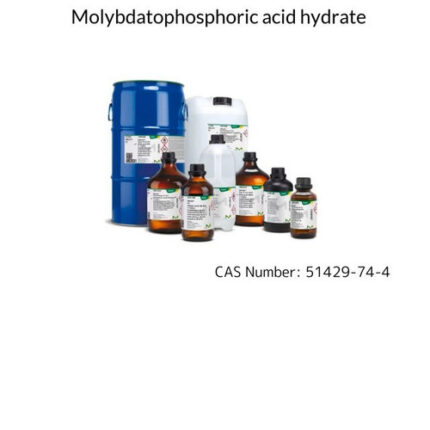 Molybdatophosphoric Acid Hydrate for Analysis, EMSURE® ACS Grade, Reagent Ph Eur, 100 grams