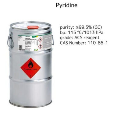 Pyridine for Analysis, Azine, Azabenzene, EMSURE®, ACS Grade, Reagent Ph Eur, 1 Liter